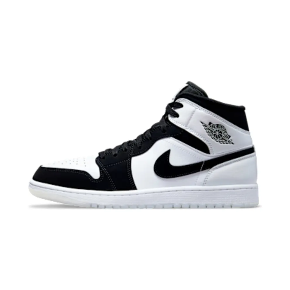 Air Jordan 1 Mid Diamond Black White (DH6933-100)