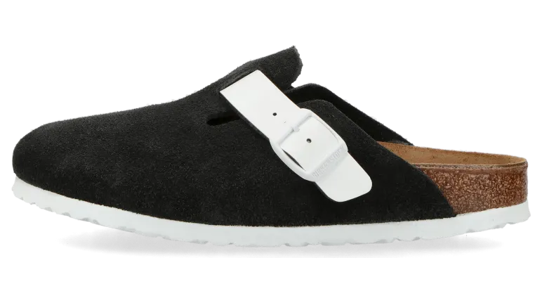 Birkenstock Boston VL W (Black / White) – 1025937
