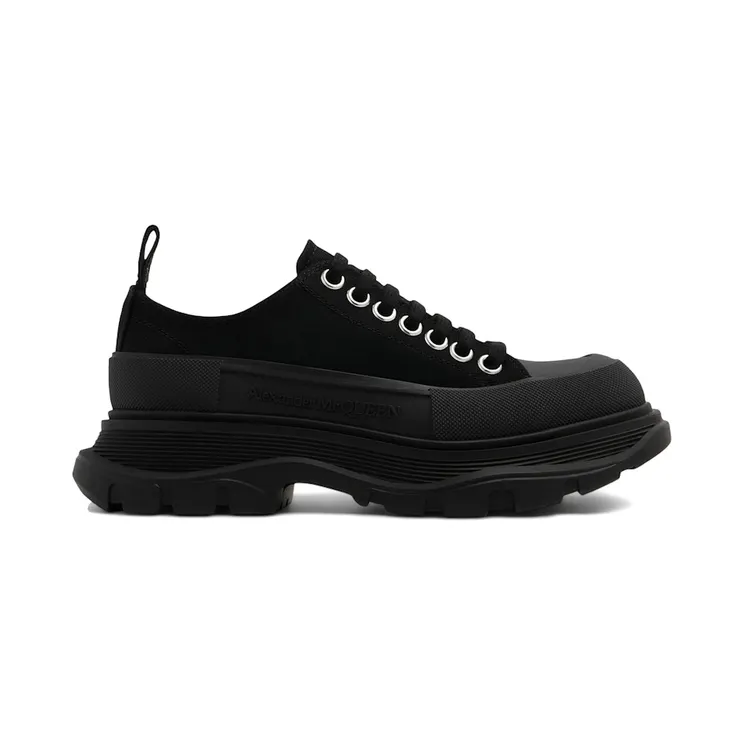 Alexander McQueen Tread Slick Low Lace Up Triple Black (611705 W4L32 1000)