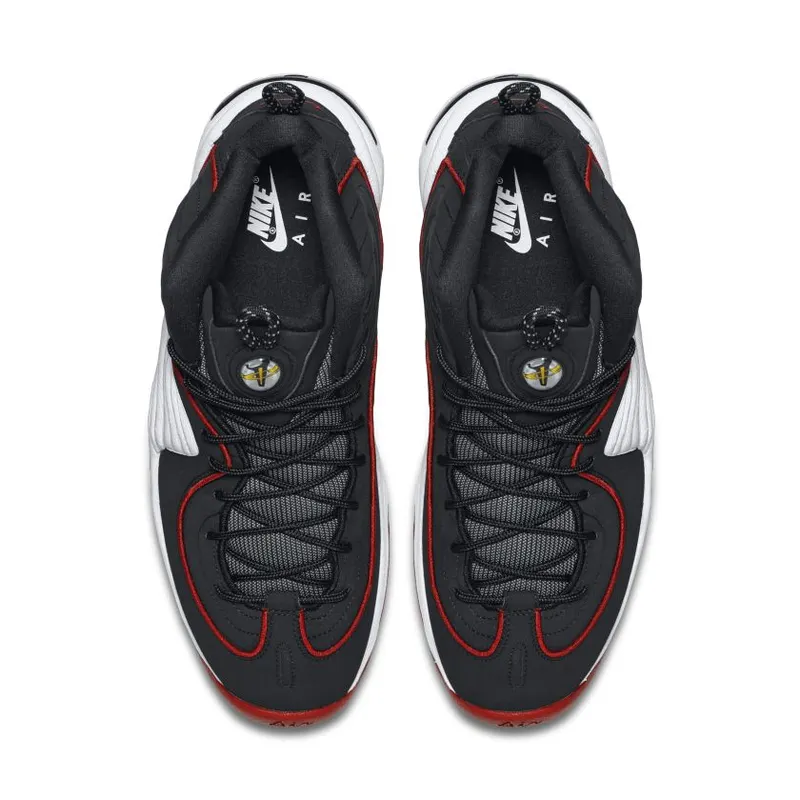 Nike Air Penny II Miami Heat Black/White-University Red-Varsity Maize (333886-002)