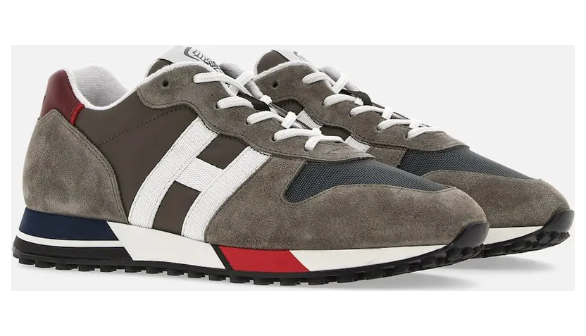Sneakers Hogan H383 Grey Burgundy White (HXM3830AN51MLA0YFF)