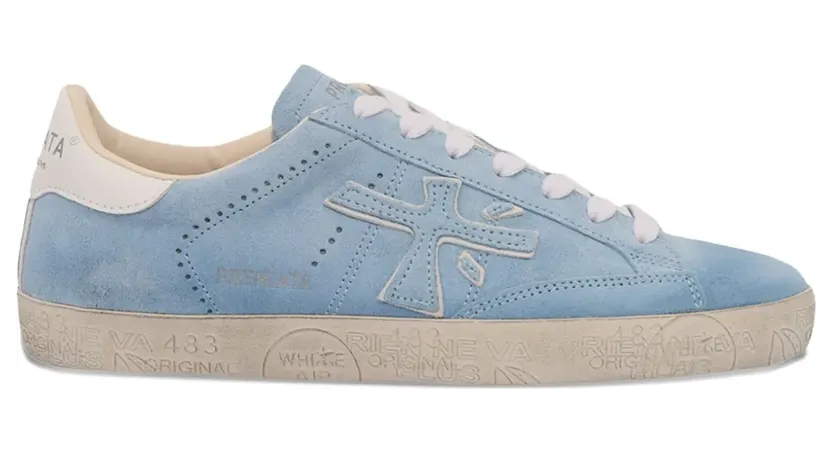 Premiata Suède low-top sneakers – Blauw (STEVEND7532)