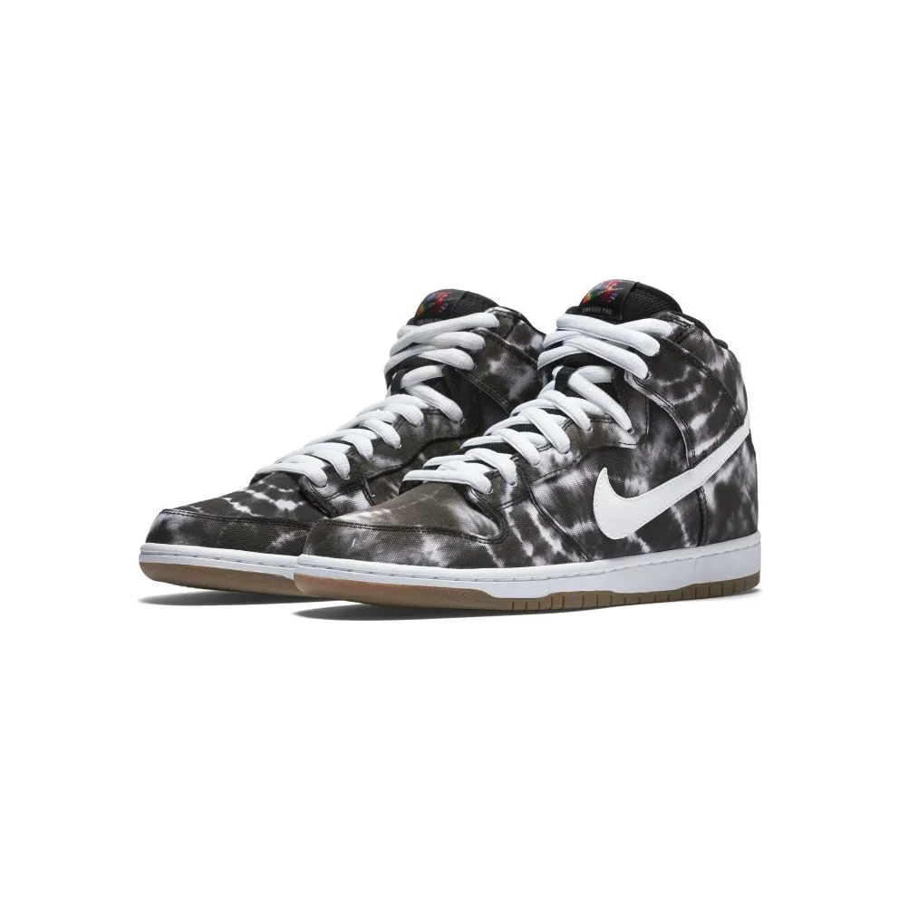 Nike Dunk SB High Tie Dye Black Black/White-White (313171-023)