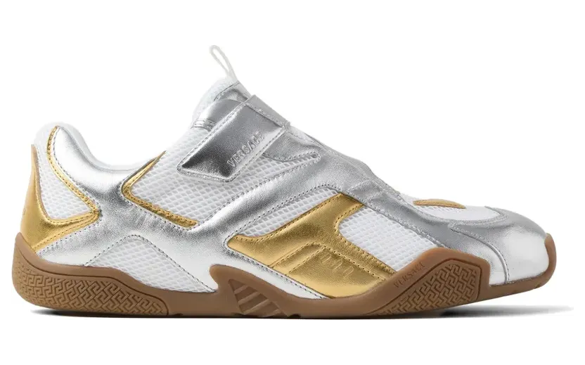 Versace Galaxia metallic sneakers – Zilver (10242681A17948)
