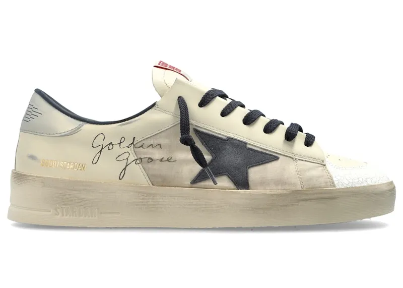 Golden Goose Stardan Cream Navy Silver (GMF00333.F008119.50969)