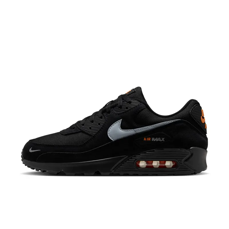 Nike Air Max 90 “Black Metallic Cool Grey Orange” (DO6706-010)