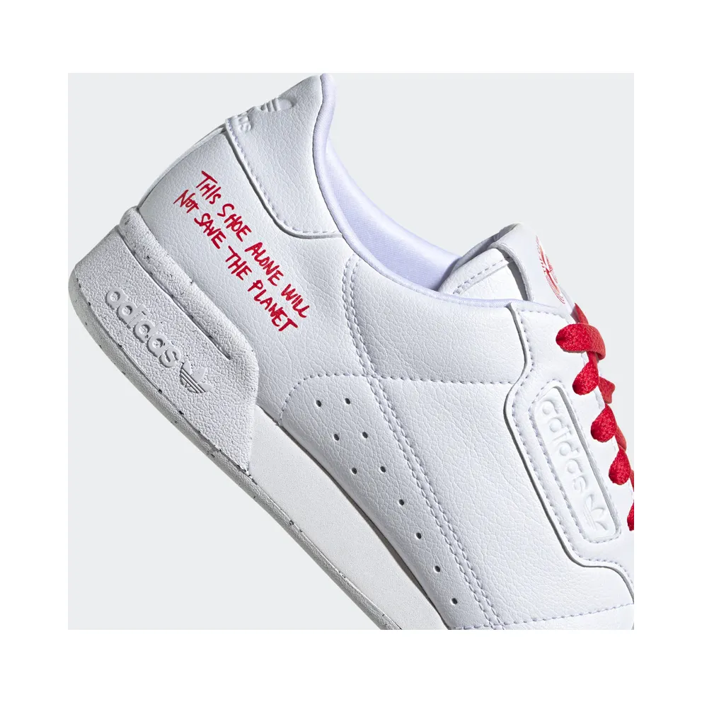 adidas Continental 80 Clean Classics White Scarlet Cloud White/Cloud White/Scarlet (FU9787)