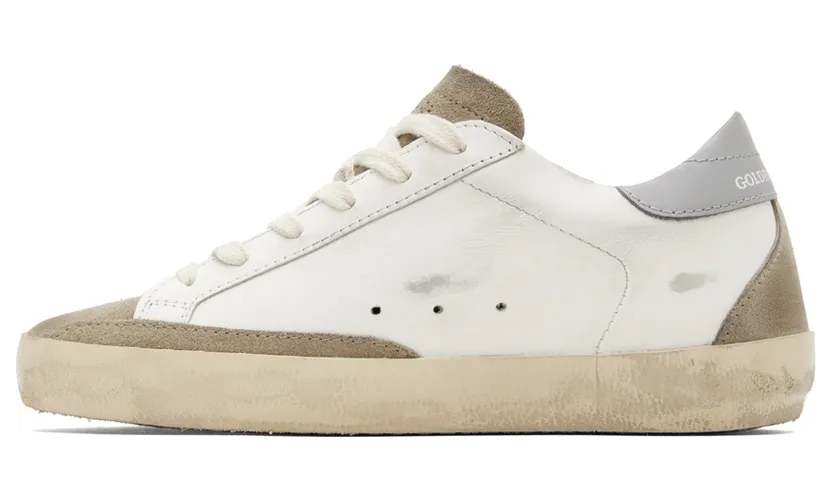 Golden Goose White & Taupe Super-Star Classic Sneakers (GWF00102.F003210.11179) (3)