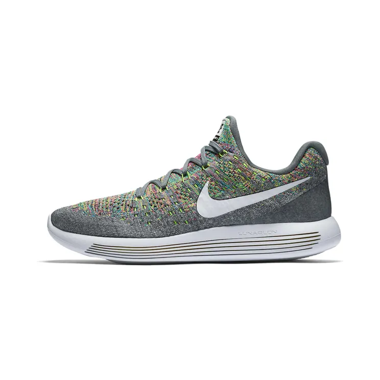 Nike Lunarepic Low Flyknit 2 Cool Grey/White-Volt-Blue Glow