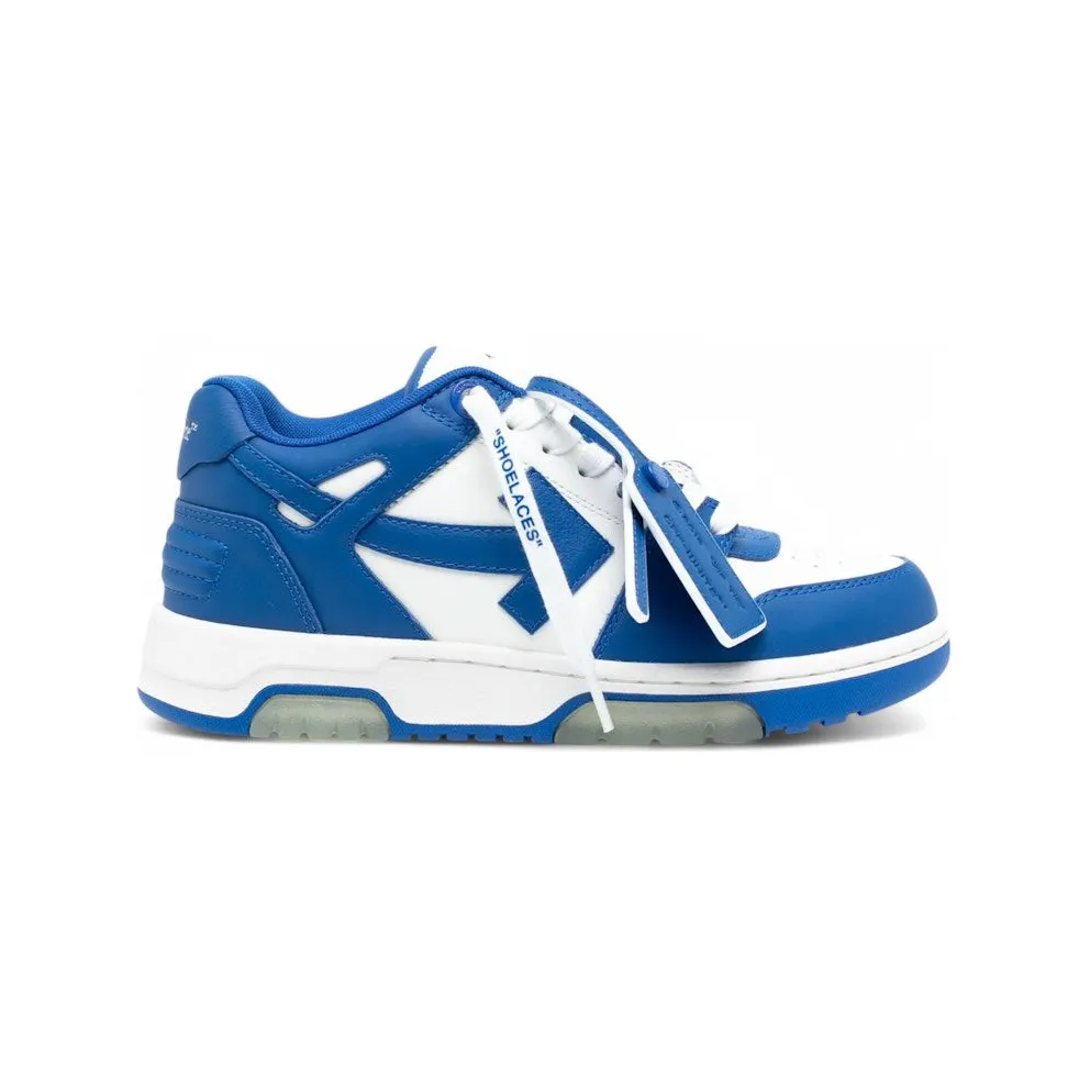 OFF-WHITE Out Of Office OOO Low Tops White Navy Blue (OWIA259S24LEA0030146)