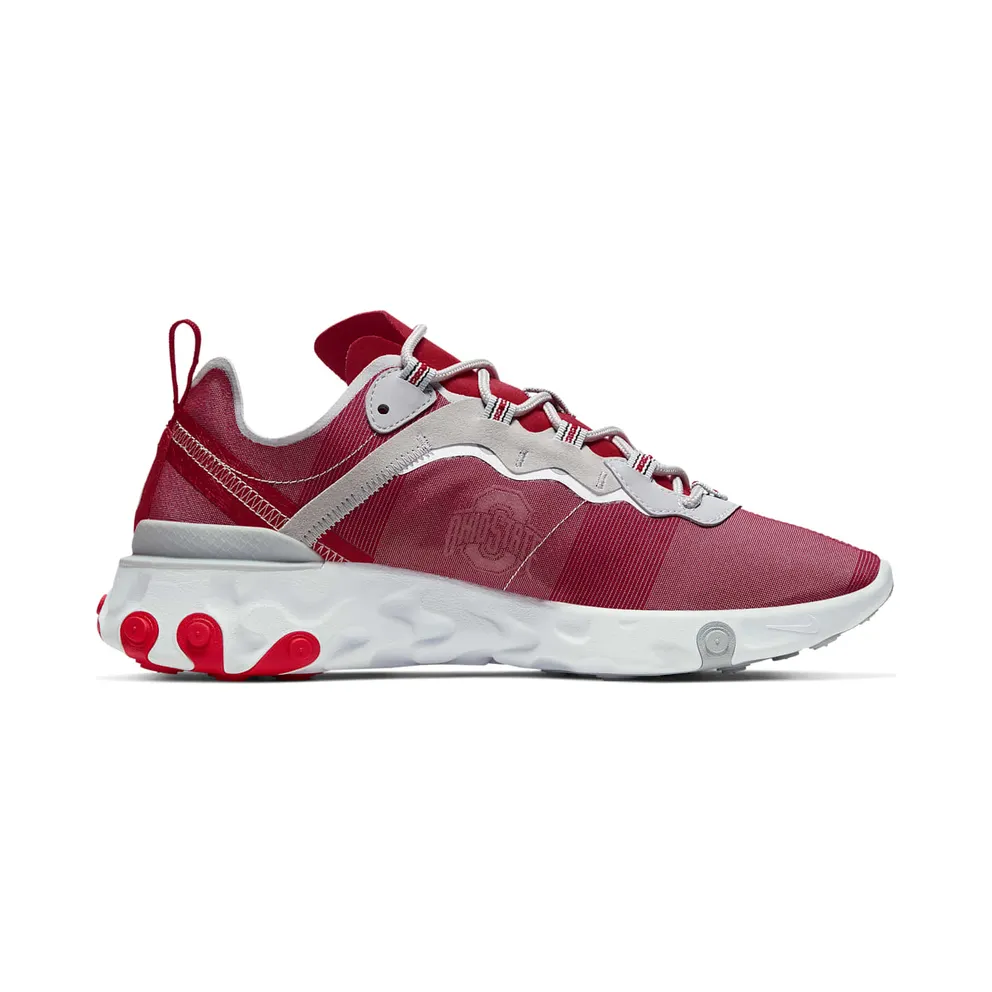 Nike React Element 55 OSU University Red/White-Wolf Grey (CK4798-600)