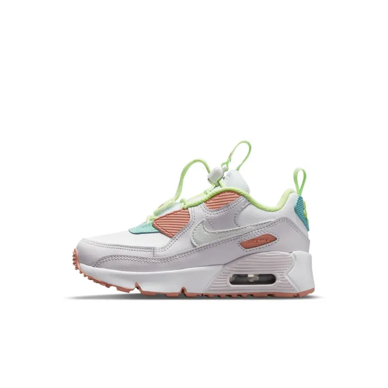 Nike Air Max 90 Toggle White Crimson Bliss (PS) (CV0064-102)