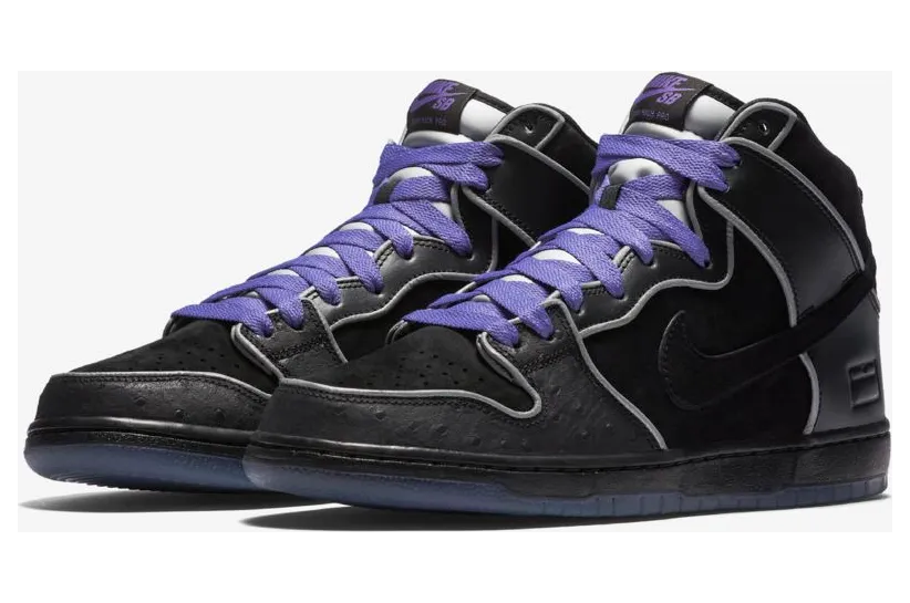Nike Dunk High Elite SB Black Purple Box (833456-002)
