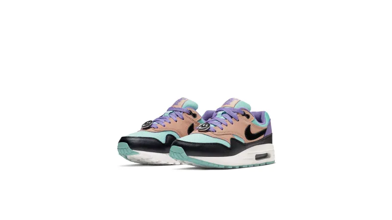 Nike Air Max 1 Have a Day (GS) Black/White-Space Purple-Bleached Coral (AT8131-001)