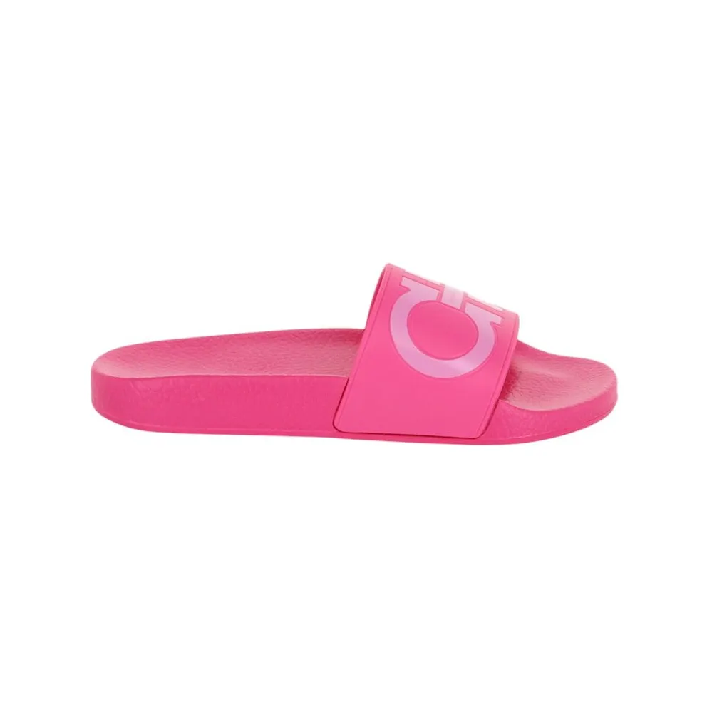 Ferragamo Groovy Dual Gancini Slides Hot Pink (01B827-751264-M)
