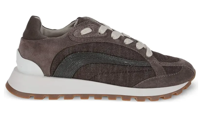 Brunello Cucinelli met kralendetail “Brown” (MZSFG2942C5859)