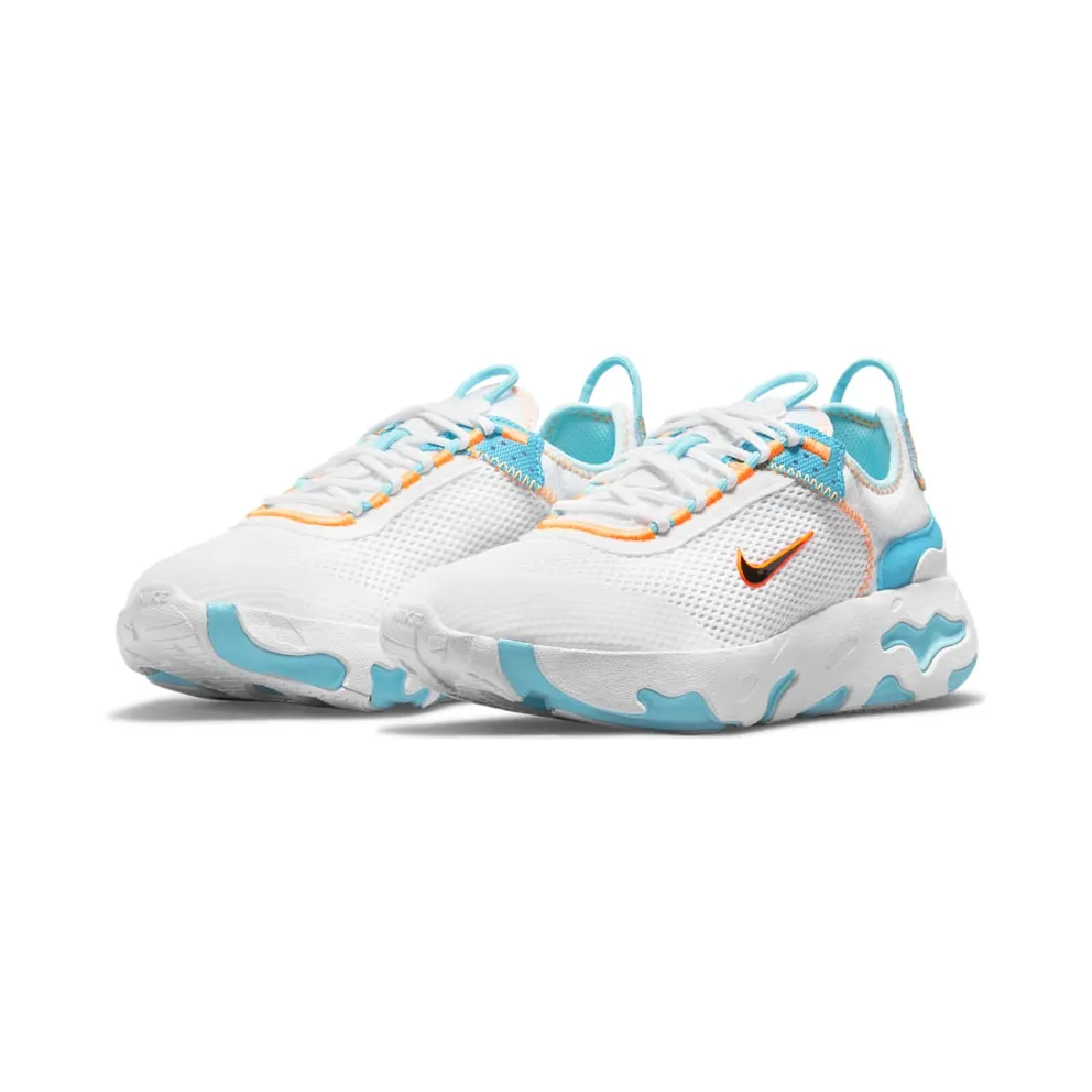 Nike React Live “White / Total Orange / Chlorine Blue / Black” (DM3186-100)