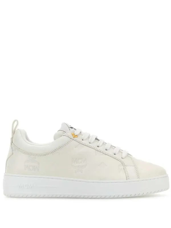 MCM Leren with logo-reliëf – White (MESEAAJ02)