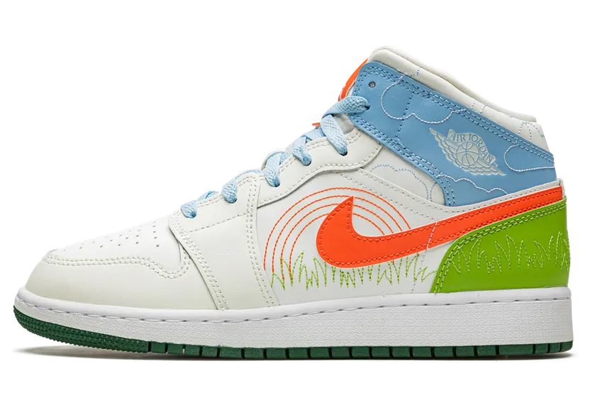 Air Jordan 1 MID SE GS “Stitch” (DX2462-100)