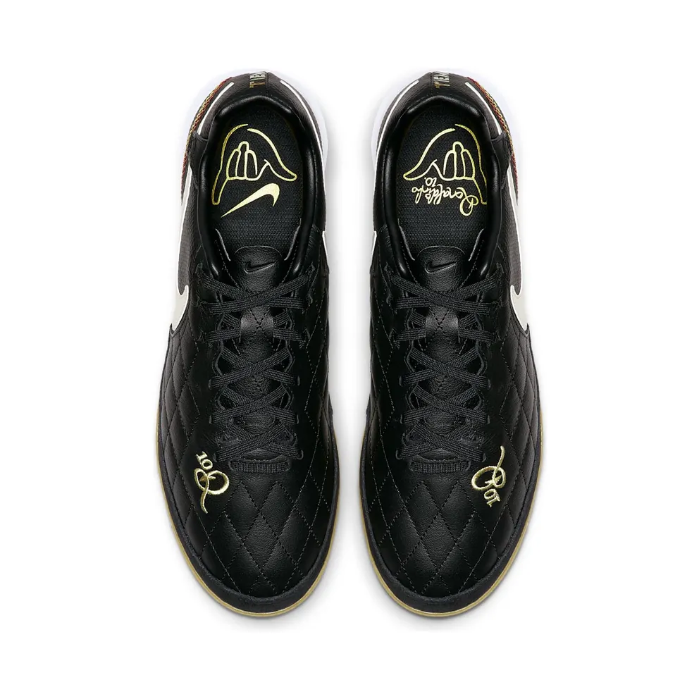 Nike 10R Tiempo Legend 7 Pro IC Black Light Orewood Brown Black/Light Orewood Brown-Metallic Gold (AQ2211-027)