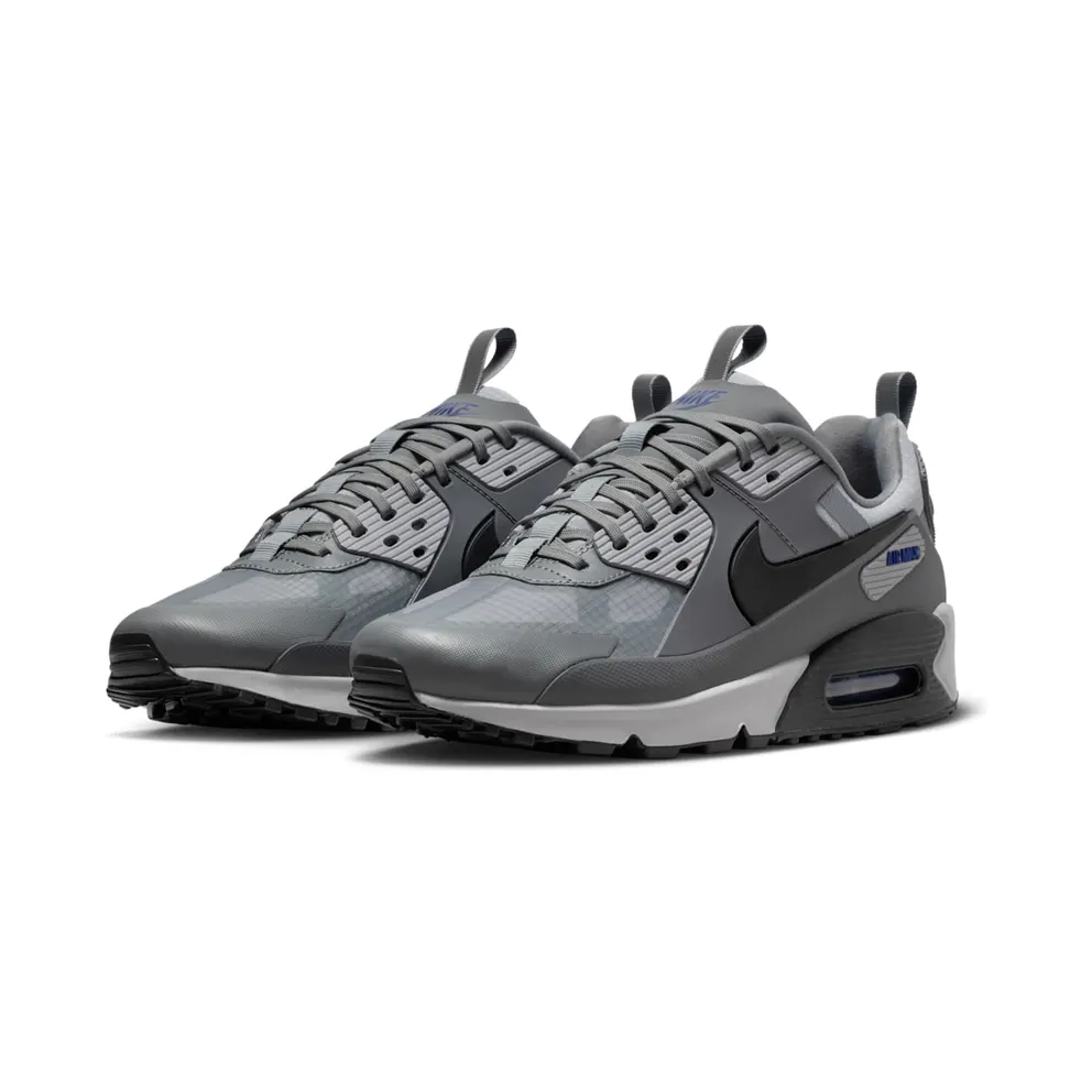 Nike Air Max 90 Drift “Cool Grey / Deep Royal Blue” (IO1908-002)