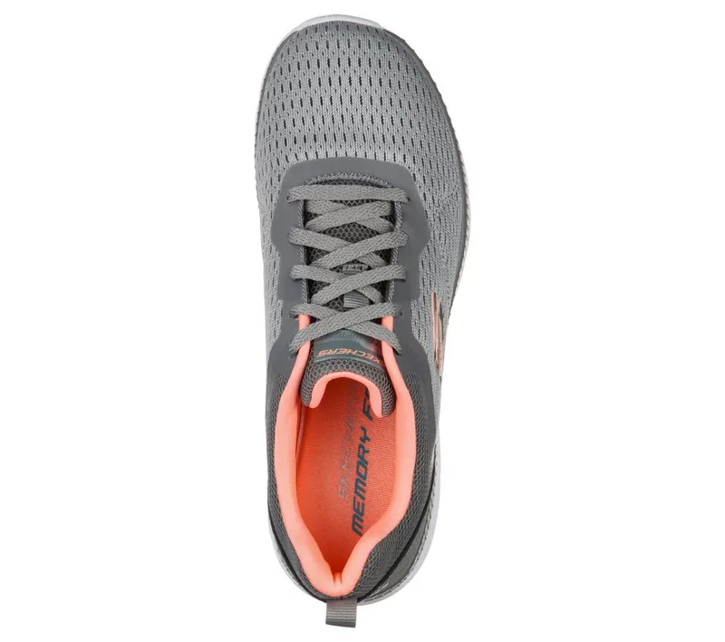 Skechers Bountiful – Quick Path Sneaker Grey/Coral