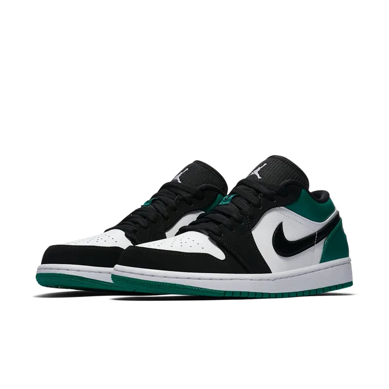 Jordan 1 Low White Black Mystic Green White/Black-Mystic Green (553558-113)