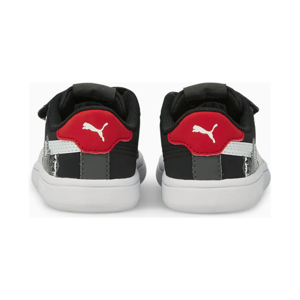 Puma Smash v2 Lil V Babys’ White/Black (380905-02)