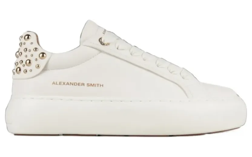 Alexander Smith Soho stud-embellished sneakers – Wit (ASBDSOW3573TWT)