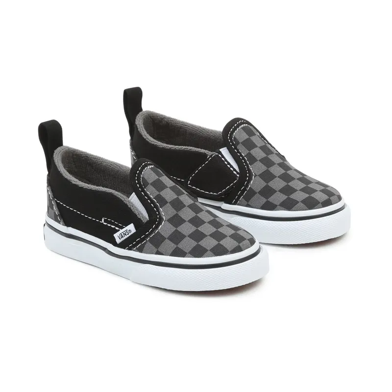 VANS Checkerboard Slip-on Velcro Peuterschoenen Black (VN0A3488EO0)