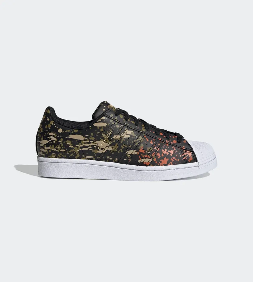 adidas Superstar Core Black / Core Black / Fox Orange (FX5538)
