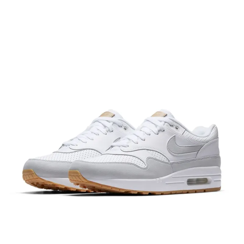 Nike Air Max 1 White Platinum Gum White/Gum Yellow-Metallic Silver-Pure Platinum (AH8145-103)