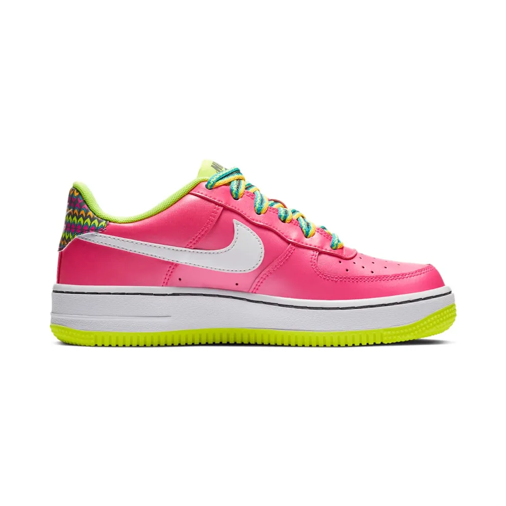 Nike Air Force 1 Low Pink Volt Aqua (GS) Pink Blast/Volt-Oracle Aqua-White (CW5761-600)