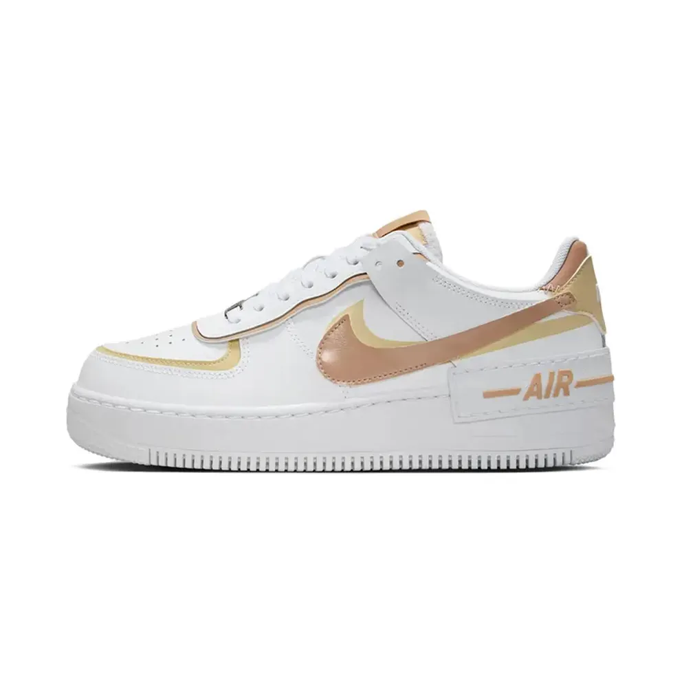 Nike Air Force 1 Low Shadow White Team Gold Rattan (DZ1847-111)