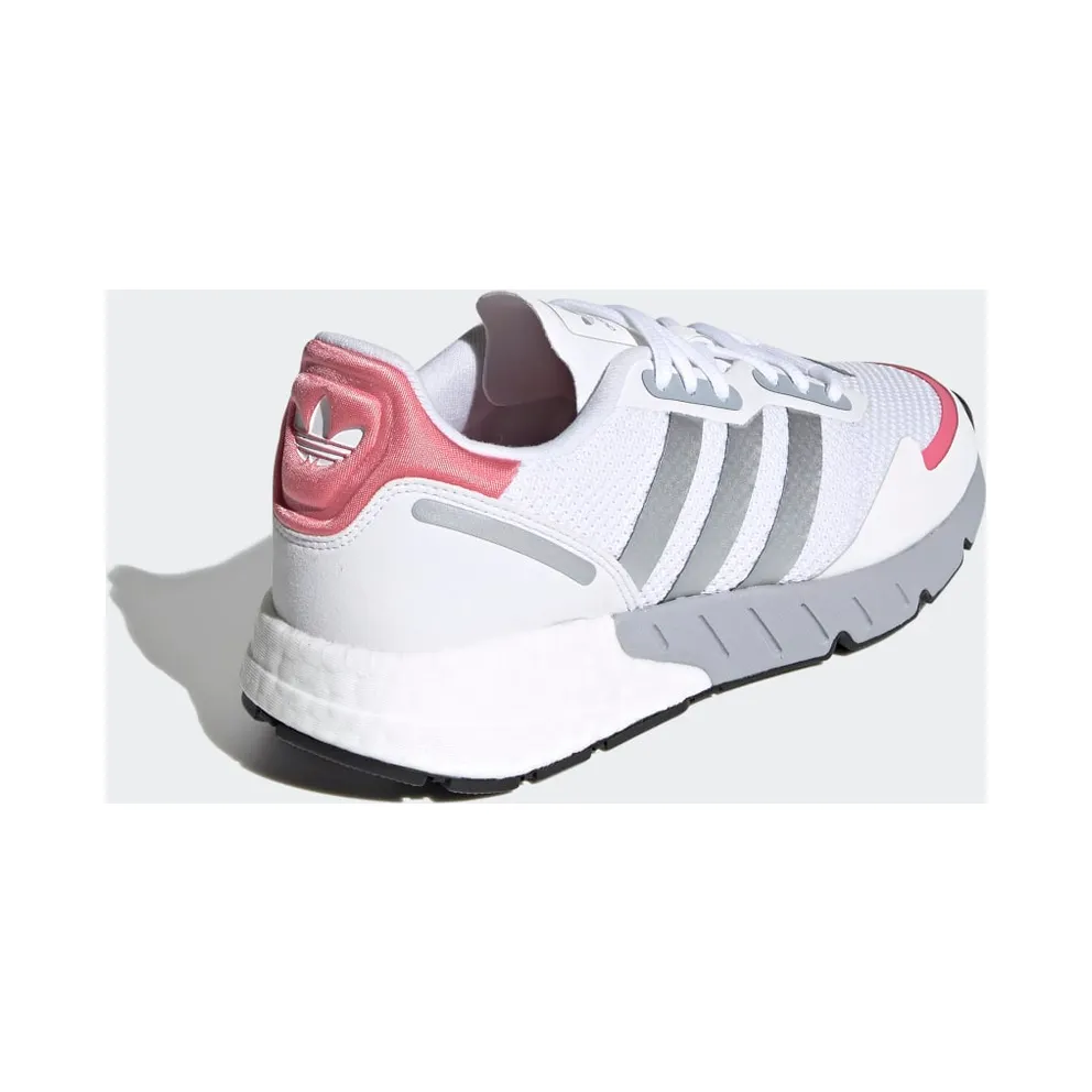 Adidas ZX 1K Boost ‘White Silver Metallic’ Cloud White/Silver Metallic/Hazy Rose (FY5654)