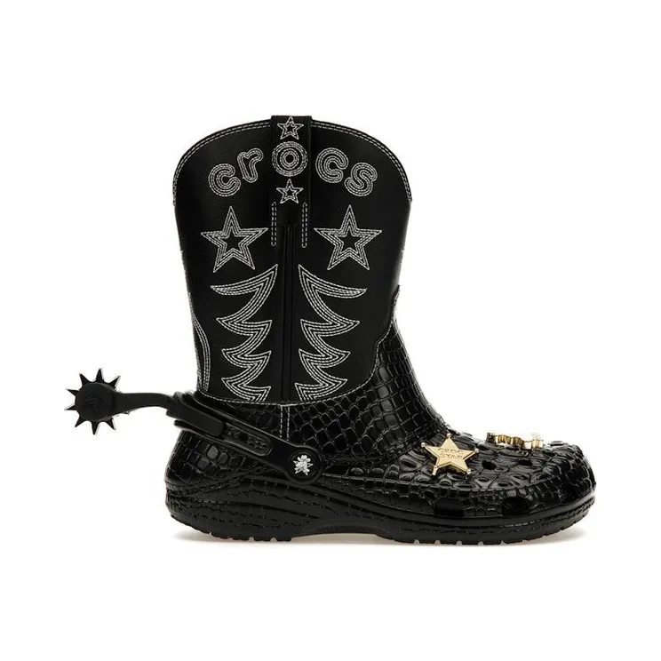 Crocs Classic Cowboy Boot Black (208695-001)