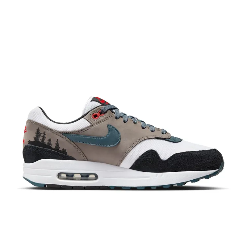 Nike Air Max 1 Premium White/Black/Soft Grey/Slate Blue (FJ0698-100)