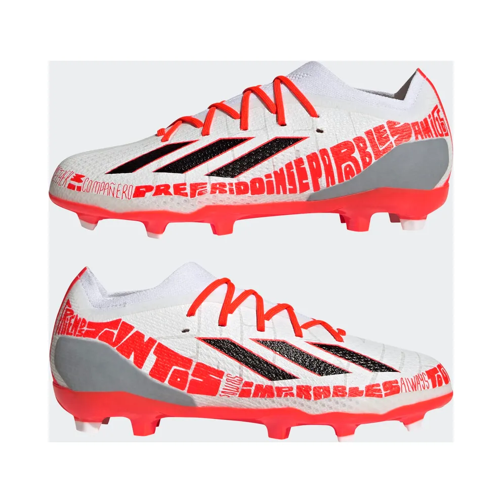 adidas X Speedportal Messi.1 Firm Ground Football Boots Cloud White / Core Black / Solar Red (GW8389)