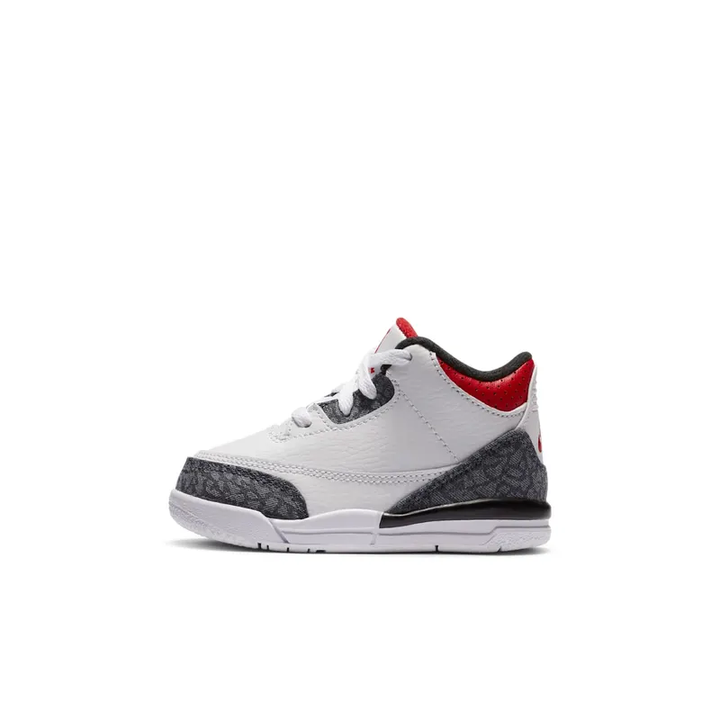 Jordan 3 Retro SE Fire Red Denim (TD) White/Fire Red-Black (DB0442-100)