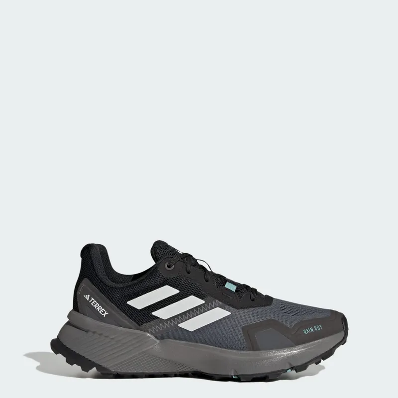 adidas Terrex Soulstride Rain Rdy Trail Running Core Black Crystal White Grey Four (IE9402)