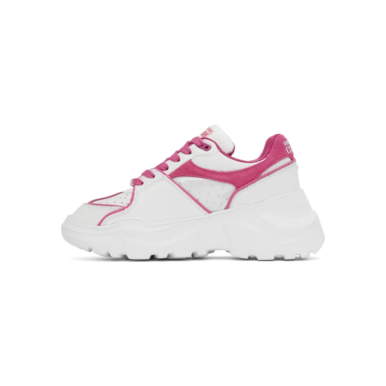 Versace Jeans Couture Off-White & Pink Speedtrack Low Sneakers (E71VA3SC4EZP064) (3)