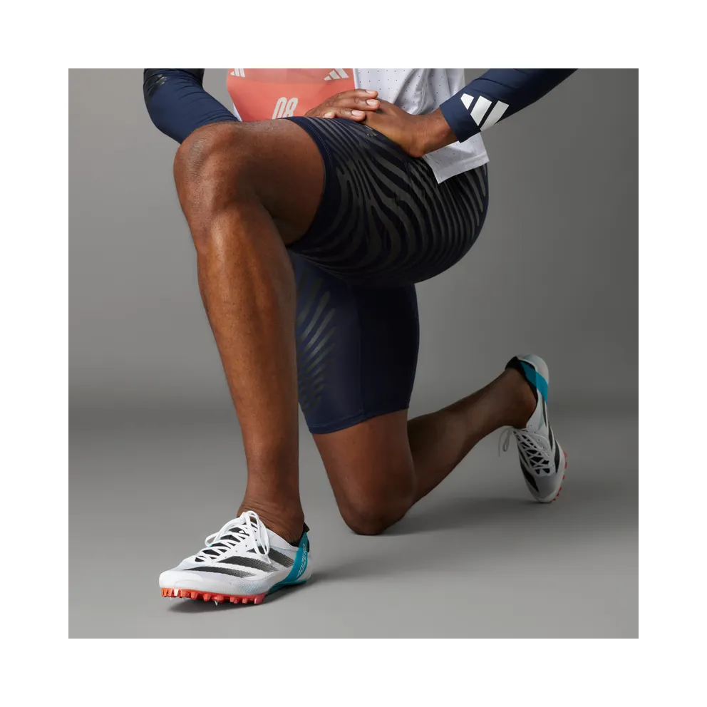 Adidas Adizero Finesse Track Shoes Cloud White / Core Black / Lucid Cyan (IE2770)