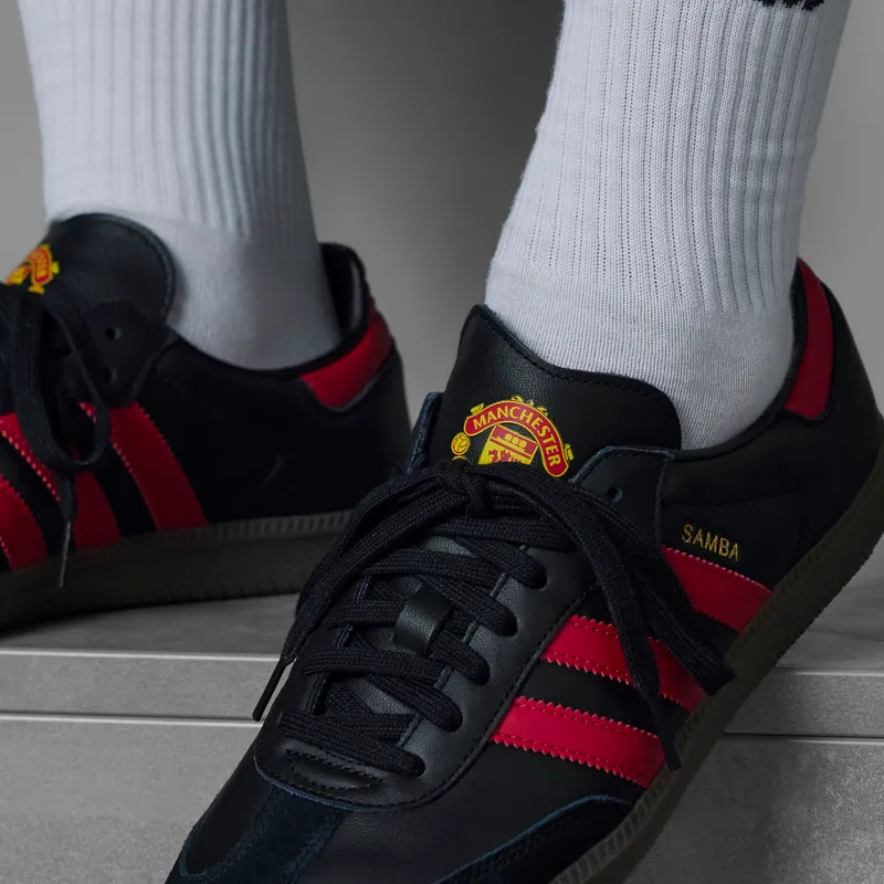 Adidas Samba Team Core Black / Real Red / Gum (HQ7030)