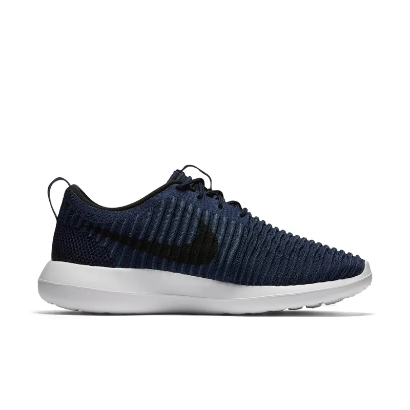 Nike Roshe Two Flyknit College Navy College Navy/White-Squadron Blue-Black (844833-400)