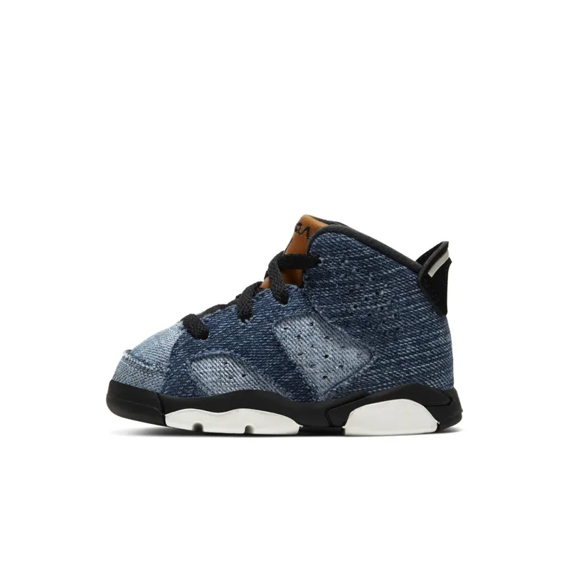 Jordan 6 Retro Washed Denim (TD) Washed Denim/Sail-Varsity Red-Black (CV5488-401)