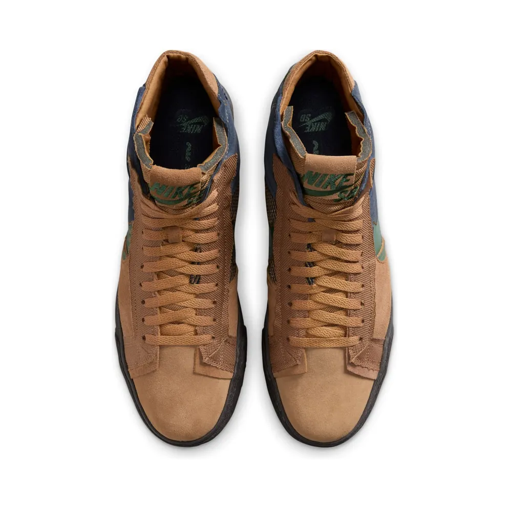 Nike SB Zoom Blazer Mid Premium Legend Dark Brown Obsidian Patchwork (FZ3306-200)