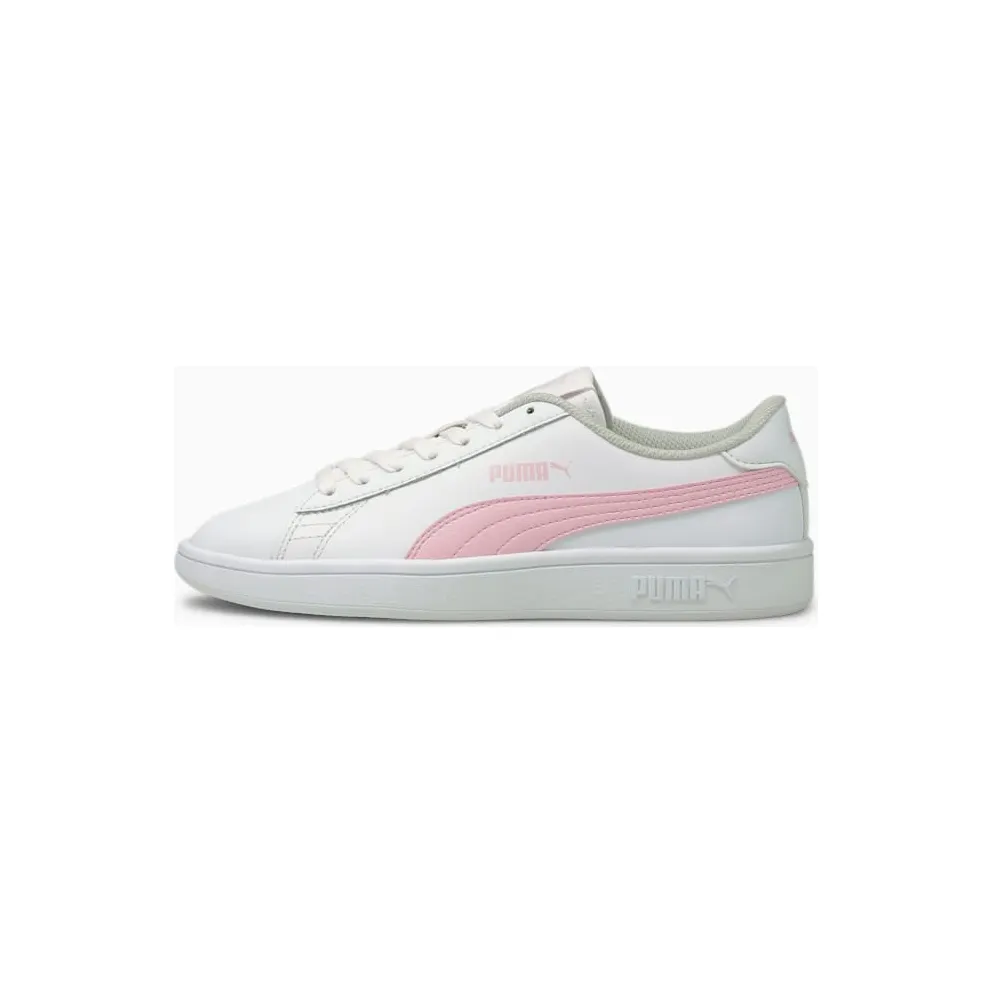 PUMA Smash V2 Youth White/Pink Lady (365170-28)