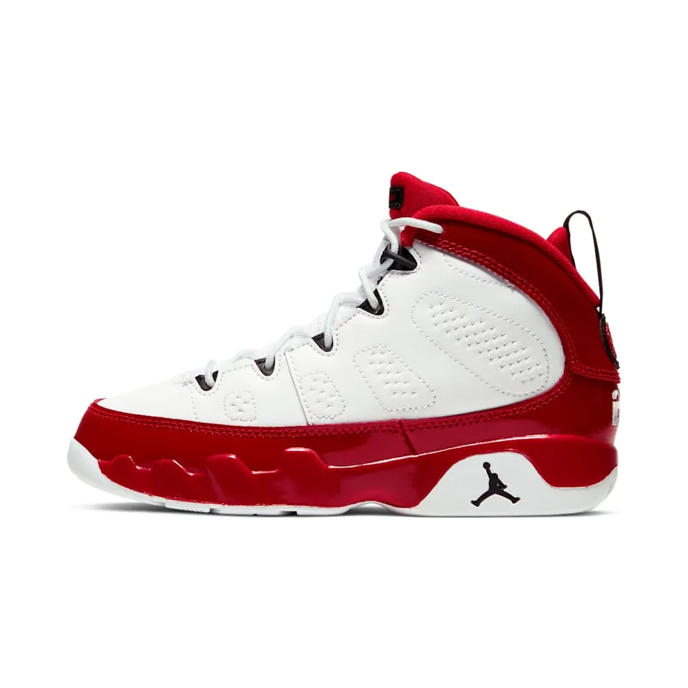 Jordan 9 Retro White Gym Red (PS) White/Black-Gym Red (401811-160)