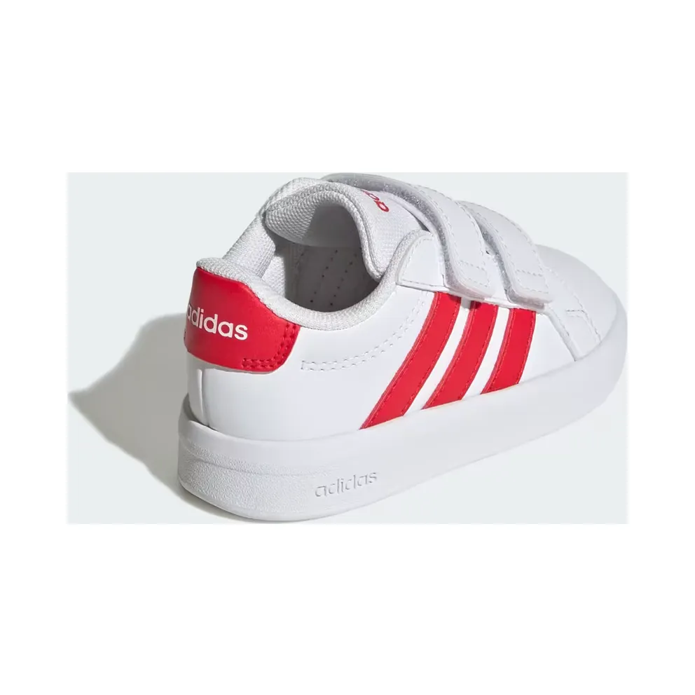 adidas Grand Court 3.0 Shoes Infants “Cloud White / Pure Ruby / Pure Ruby” (JP9378)