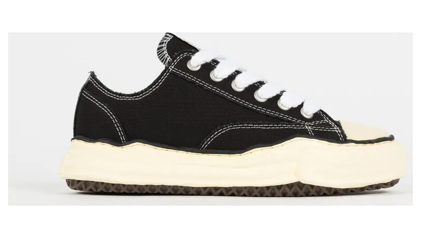 Maison Mihara Yasuhiro Peterson OG Sole Canvas Low Black White (A09FW733-BLK)